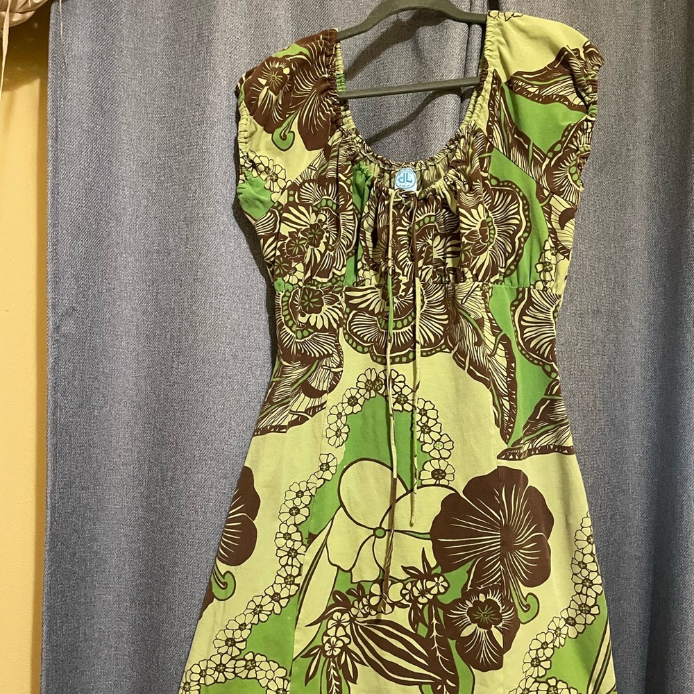 Hawaii print mini dress